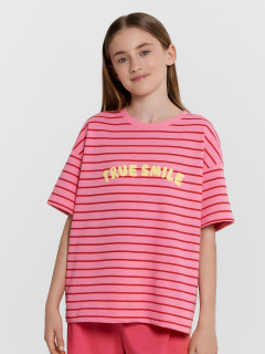 Футболка, шорты Mark Formelle 197728/24-33067ПП-7 полоска_на_розовом_саше_маджента_3_сл_на_пол - фото 5