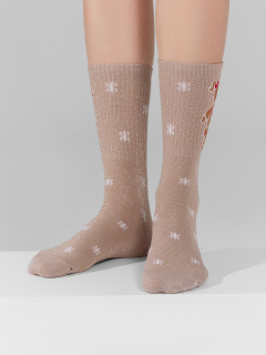 Носки Mark Formelle 217A-2164/223217A-2 молочный_капучино_св.коричневый_рис.2164 - фото 4