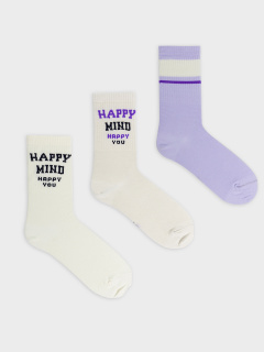 Носки Mark Formelle 217A-2534/233217A-1 молочный_лёд_св.лаванда_рис.2534 - фото 3