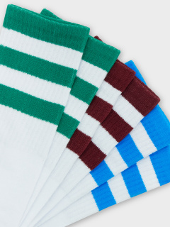 Носки Mark Formelle 217A-3112/253217A белый_зеленка_бордовый_васильковый_рис.3112 - фото 2