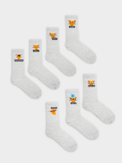 Носки Mark Formelle 217G-2663/237217G св.серый_меланж_7_рис.2663 - фото 3