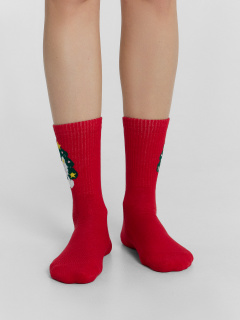 Носки Mark Formelle 287A-2969/243287A я.красный_вишнёвый_я.малахит_рис.2969 - фото 5
