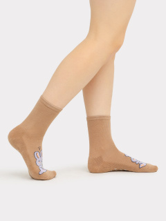Носки Mark Formelle 392K-2539/23392K капучино_000Н_Нанесение_силикона_на_след - фото 5