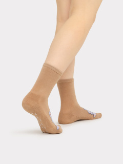 Носки Mark Formelle 392K-2539/23392K капучино_000Н_Нанесение_силикона_на_след - фото 4