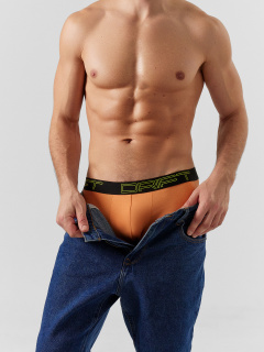 Трусы Mark Formelle 411215-2/25-5145П-5 морковный_синий_печать_2_сл_2тр_на_ЛВ_дет_пер - фото 5