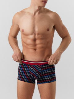 Трусы Mark Formelle 411215-3/25-5148П-5 синий_океан_вино_разноц._узор_на_черном - фото 1