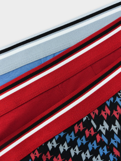 Трусы Mark Formelle 411215-3/25-5148П-5 синий_океан_вино_разноц._узор_на_черном - фото 5