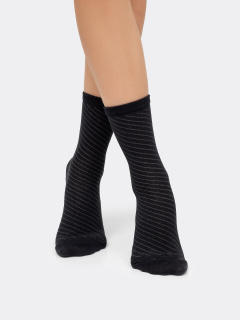 Носки Mark Formelle 430A-1491/B3-233430A-1 черный_т.сер.меланж_рис.1491 - фото 3