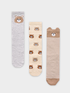 Носки Mark Formelle 430A-2884/B3-243430A-1 св.сер.меланж_нюдовый_капучино_рис.2884 - фото 2