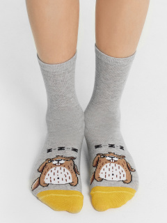 Носки Mark Formelle 430K-1345/B4-21430K-2 серый_меланж_рис.1345 - фото 1