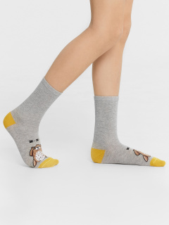 Носки Mark Formelle 430K-1345/B4-21430K-2 серый_меланж_рис.1345 - фото 3