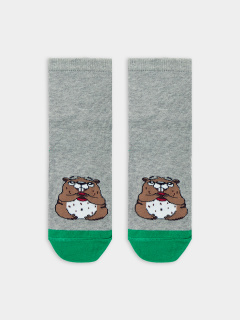 Носки Mark Formelle 430K-1348/B2-21430K-2 серый_меланж_рис.1348 - фото 1