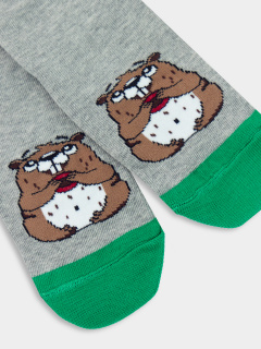 Носки Mark Formelle 430K-1348/B2-21430K-2 серый_меланж_рис.1348 - фото 2