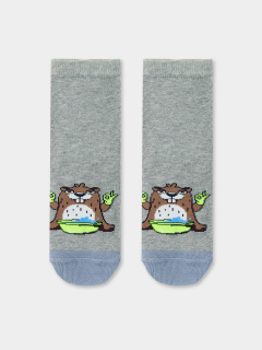 Носки Mark Formelle 430K-1350/B3-21430K-2 серый_меланж_рис.1350 - фото 1