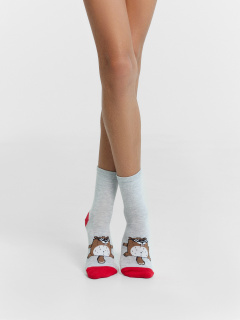 Носки Mark Formelle 430K-1351/B4-21430K-2 св.серый_меланж_рис.1351 - фото 1