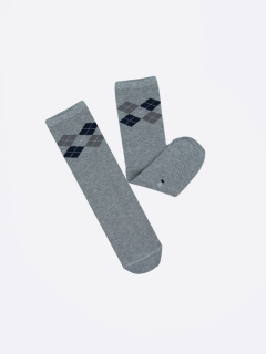 Носки Mark Formelle 430K-1493/B3-20430K-3 серый_меланж_рис.1493 - фото 2