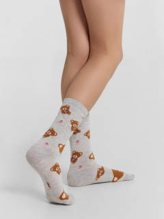 Носки Mark Formelle 430K-2704/B4-23430K-2 св.серый_меланж_рис.2704 - фото 2