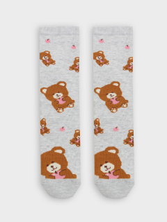 Носки Mark Formelle 430K-2704/B4-23430K-2 св.серый_меланж_рис.2704 - фото 4