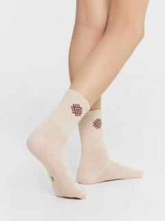 Носки Mark Formelle 444A-2775/B3-243444A беж_мел._я.красный_св.серый_меланж_рис.2775 - фото 3