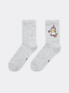 Носки Mark Formelle 444K-2380/B5-23444K св.серый_меланж_рис.2380 - фото 3