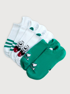 Носки Mark Formelle 453A-2365/B3-233453A белый_св.зеленка_рис.2365 - фото 3