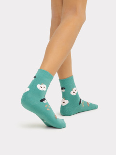 Носки Mark Formelle 500K-2469/B3-23500K голубая_ель_рис.2469 - фото 2