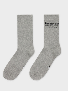 Носки Mark Formelle 561U-2876/24561U серый_меланж_рис.2876 - фото 1