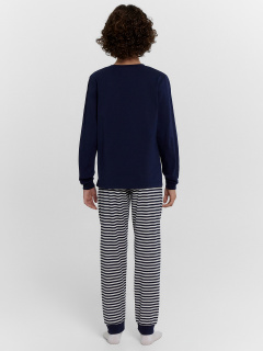 Брюки, джемпер Mark Formelle 563311/24-29455ПП-0 море_синяя_полоска_на_сером_3_сл_на_пол - фото 5