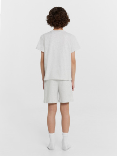 Футболка, шорты Mark Formelle 563322-1/24-32078ПП-0 серый_меланж_печать_Печать - фото 2