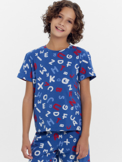 Футболка, шорты Mark Formelle 563322-1/24-ОБР31598ПП-0 буквы_на_синем_БРАК_ПОЛОТНА_014_Стирка - фото 1