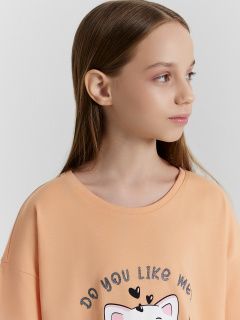 Сорочка Mark Formelle 577717/24-33125ПП-0 персик_печать_Печать - фото 4