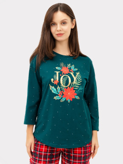 Брюки, джемпер Mark Formelle 592317/24-ОБР26672ПП-0 горошек_на_хвое_клетка_на_красном_014А_Стирка - фото 5