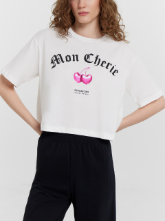 Брюки, футболка Mark Formelle 592444/24-28217ПП-0 черный_белый_печать_Печать - фото 2