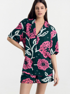 Жакет, шорты Mark Formelle 592460-1/24-26551ПП-9 цветы_на_зеленом - фото 1