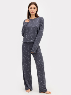 Брюки, джемпер Mark Formelle 592468-1/24-26652ПП-10 горошек_на_графите - фото 1