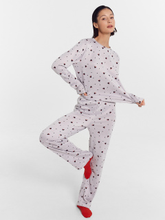 Брюки, джемпер Mark Formelle 592468-1/24-30216ПП-10 горошки_с_ушками_на_св.сером - фото 1