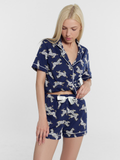 Жакет, шорты Mark Formelle 592478-1/24-26732ПП-0 зебры_на_т.синем - фото 1