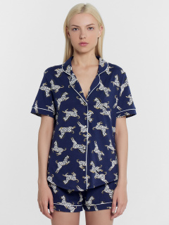 Жакет, шорты Mark Formelle 592478-1/24-26732ПП-0 зебры_на_т.синем - фото 5