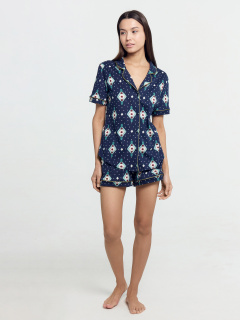 Жакет, шорты Mark Formelle 592478/24-26552ПП-0 ромбики_на_т.синем - фото 3