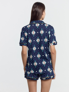 Жакет, шорты Mark Formelle 592478/24-26552ПП-0 ромбики_на_т.синем - фото 2