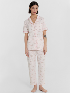 Джемпер, бриджи Mark Formelle 592505-2/24-32367ПП-5 веточки_на_св.розовом - фото 1