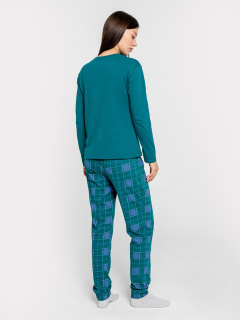 Брюки, джемпер Mark Formelle 592510/24-ОБР26699ПП-0 темно_зеленый_зеленая_клетка_014А_Стирка - фото 4