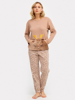 Брюки, джемпер Mark Formelle 592513/24-ОБР26671ПП-2-2 св.тауп_молочные_пятнышки_БРАК_ПОЛОТНА_014_Ст - фото 1