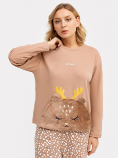 Брюки, джемпер Mark Formelle 592513/24-ОБР26671ПП-2-2 св.тауп_молочные_пятнышки_БРАК_ПОЛОТНА_014_Ст - фото 4