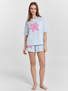 Джемпер, шорты Mark Formelle 592591/24-31175ПП-5 кристалл_печать_3_сл_на_пол_3_сл_на_ПР_дет_переда_ - фото 1