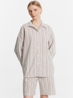 Рубашка, шорты Mark Formelle 592597/24-32099ПП-9 мокко_полоска_на_белом - фото 5