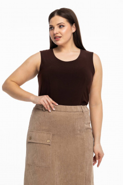 Топ Avila 0951 коричневый - фото 1