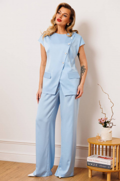 Брюки, жилет Мода Юрс 2909 голубой - фото 4