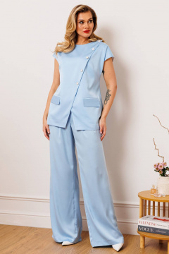 Брюки, жилет Мода Юрс 2909 голубой - фото 1