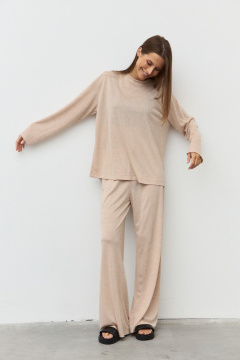 Брюки, джемпер Luitui R4051 бежевый - фото 4